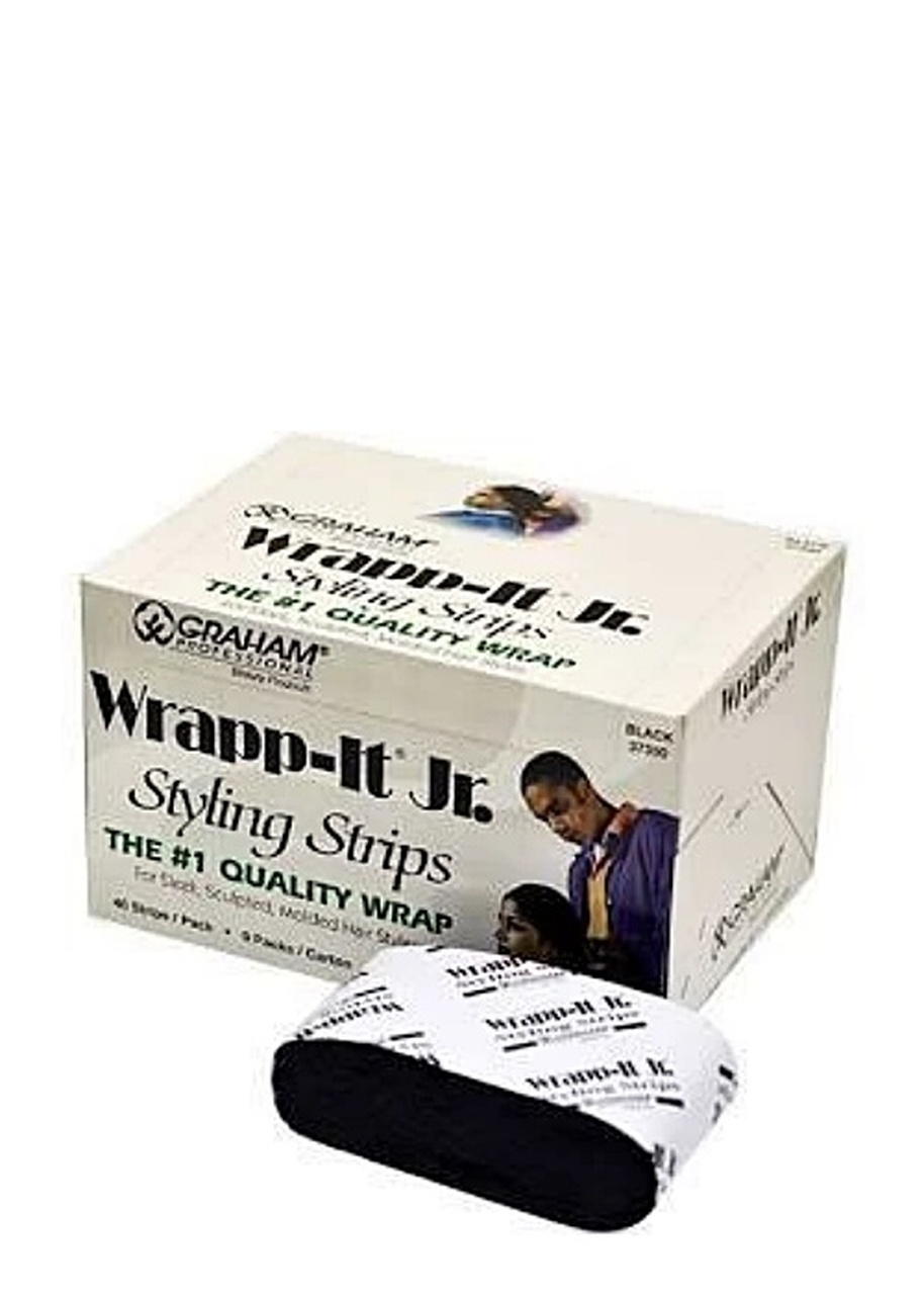 37350 Graham Beauty® Black Wrapp-It® Jr. Styling Strips